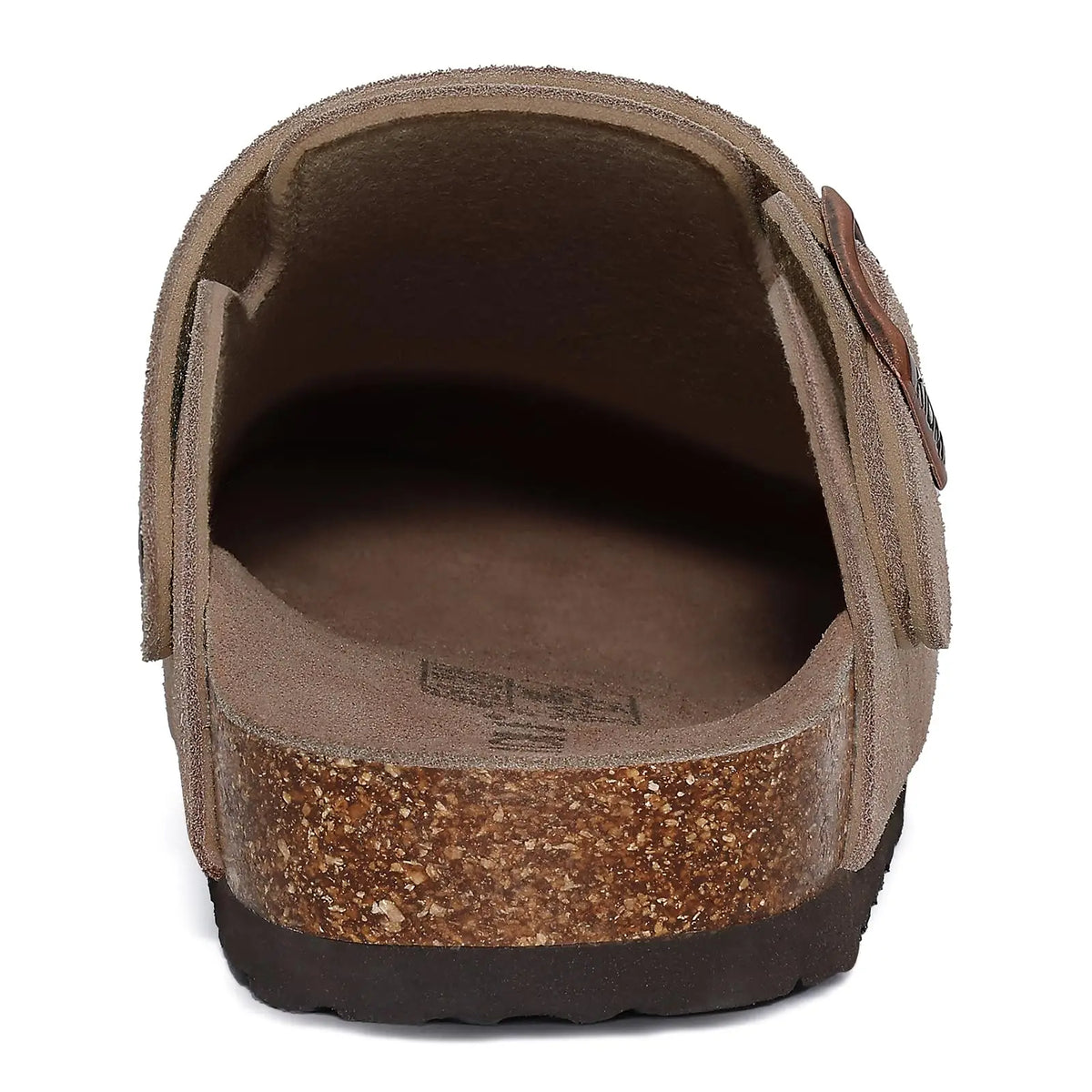 Genuine Leather Clogs with Cork Footbed for Women