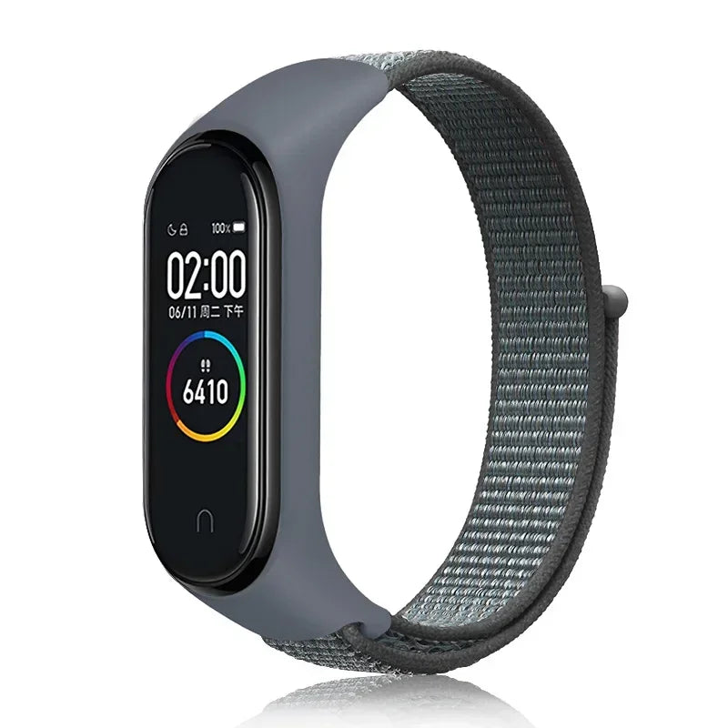 Nylon Adjustable Watchband for Xiaomi Mi Band 3 4 5 6 7