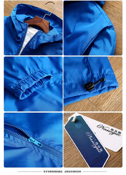 Ultra Light Men's Hooded Windbreaker Jacket