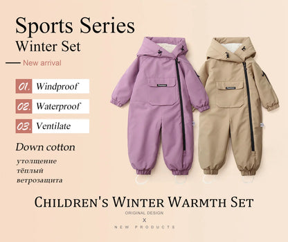 Ircomll Down Jacket Toddler Snow Suit Hooded Coat