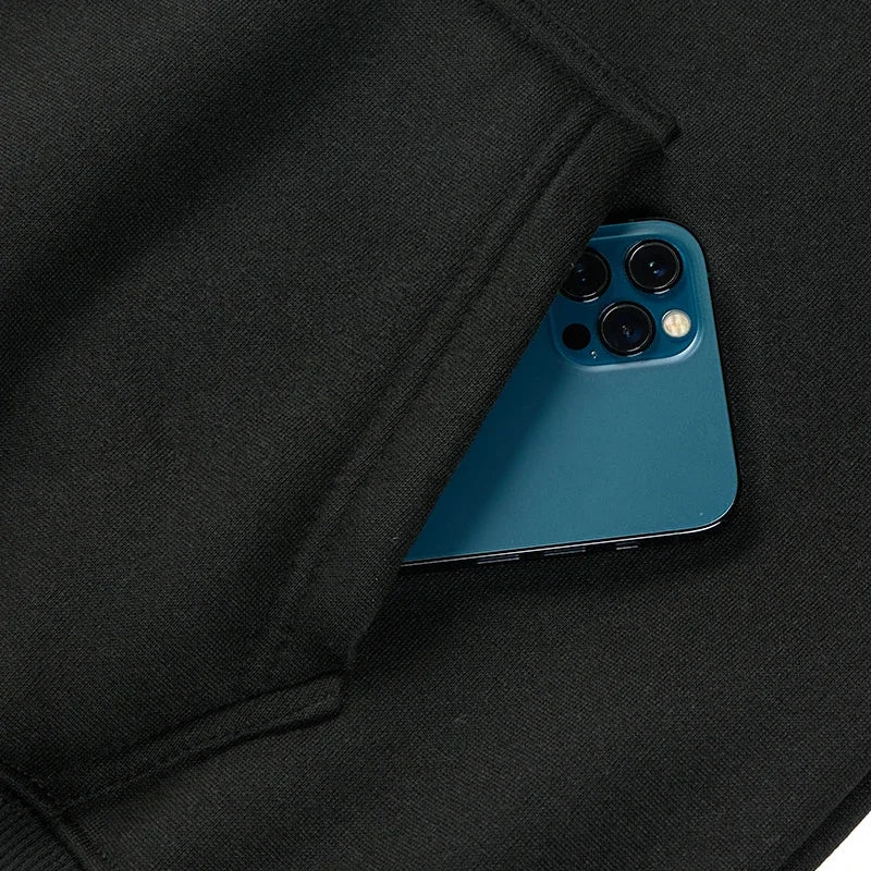 Men's Casual Long Sleeve Zipper Hoodie Jacket