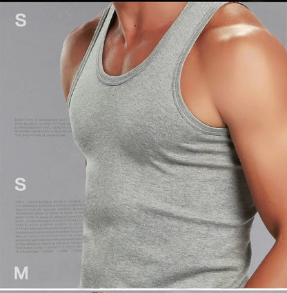 Men's Cotton Sports Skinny Vest Sleeveless Top
