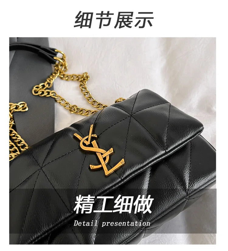 Genuine Leather Mini Square Bag for Women
