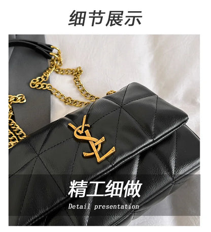 Genuine Leather Mini Square Bag for Women