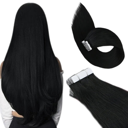 Ugeat Tape In Hair Extensions Brazilian Remy Hair 20P/40P
