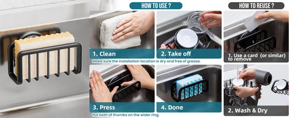 Stainless Steel Sink Sponge Rack Organizer