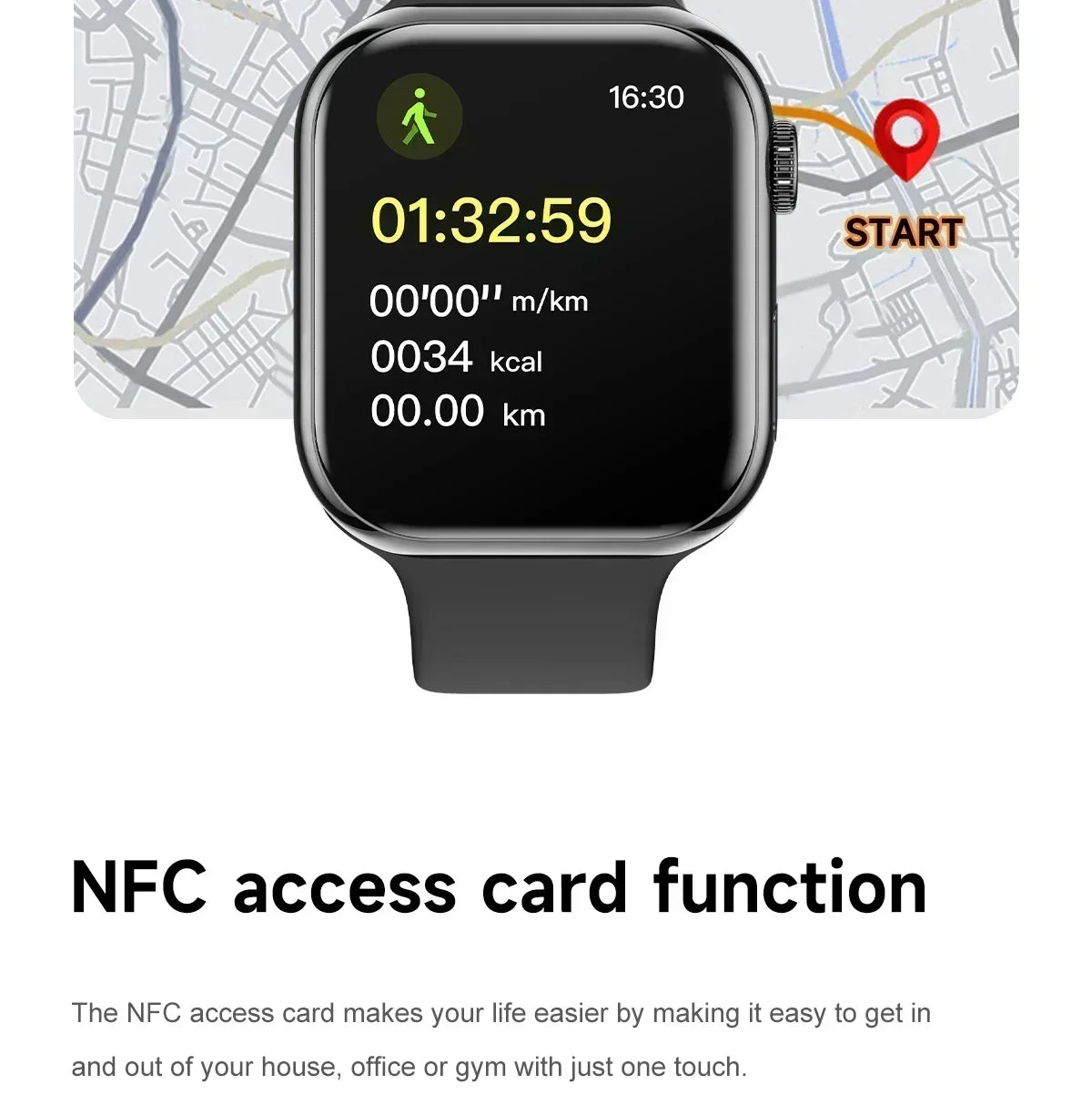 GPS Smart Watch with Heart Rate Monitor and Bluetooth Call