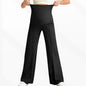 Plus Size Maternity Wide-Leg Pants Natural Color