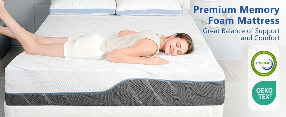 Hcore Extra Firm Queen Size Mattress 10 Inch Dual Sided