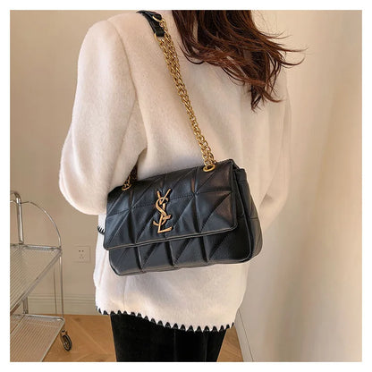 Genuine Leather Mini Square Bag for Women