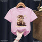 Kawaii Otter Love Printed T-Shirt for Kids