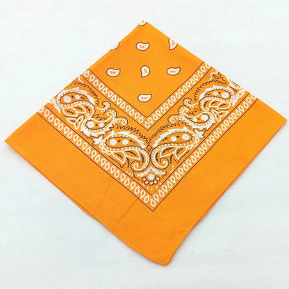 Unisex Polyester Paisley Bandana Hair Wrap