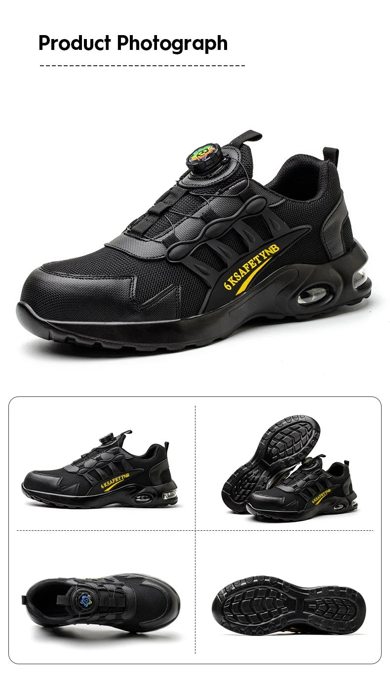 Men's Steel Toe Safety Shoes with Air Cushion