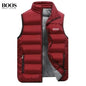 Men's Warm Embroidery Vest for Autumn and Winter