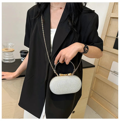 Luxury Sequined Hand-held Dinner Bag for Weddings