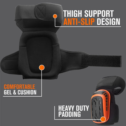 Heavy Duty EVA Foam Knee Pads with Gel Cushion