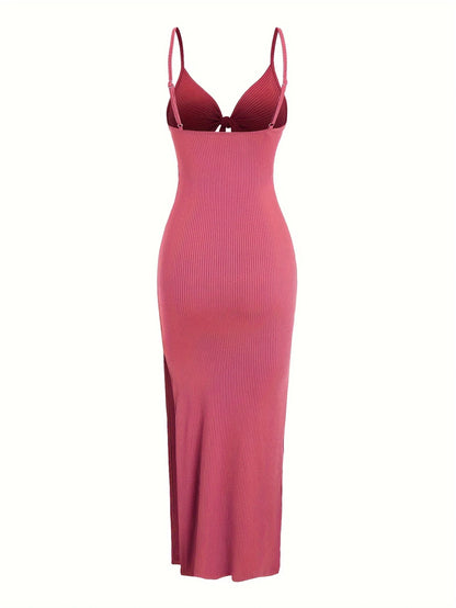 Knit Backless Sleeveless Dress for Women