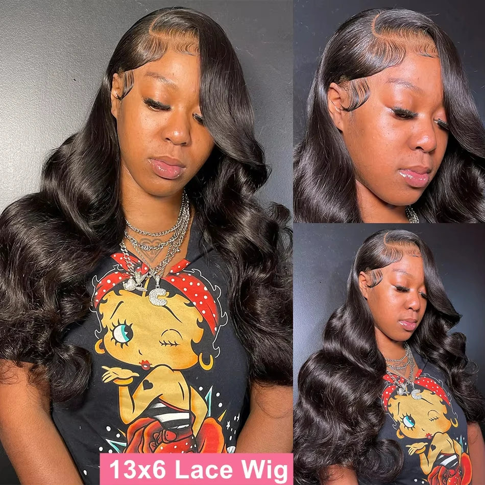 30 Inch Body Wave Lace Frontal Wig Brazilian Hair
