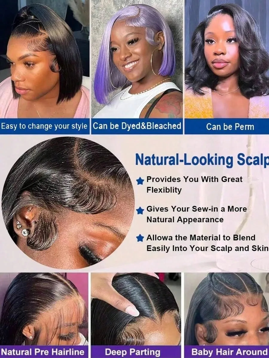 Body Wave Human Hair Wig 13x4 13x6 HD Lace Frontal