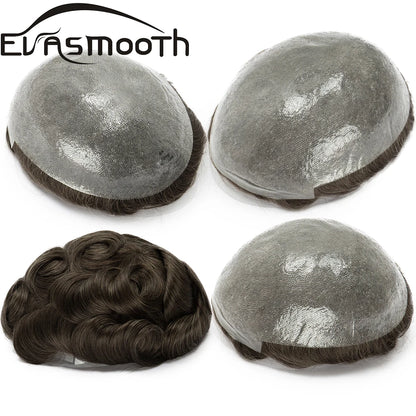 Thin Skin 0.03mm Natural Hair Toupee for Men