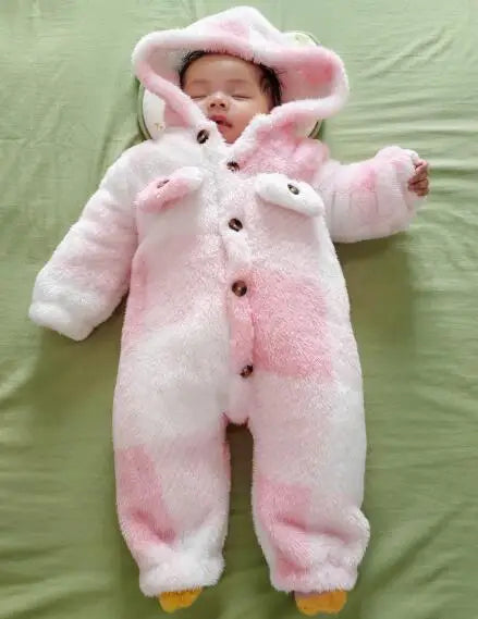 Plaid Hooded Romper for Baby Boys and Girls