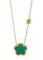 Vintage Textured Stainless Steel Necklace