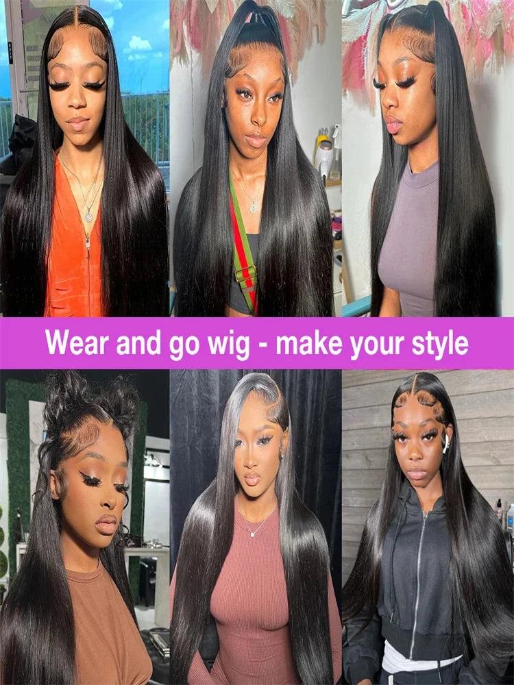 Bone Straight Human Hair Lace Front Wig 360