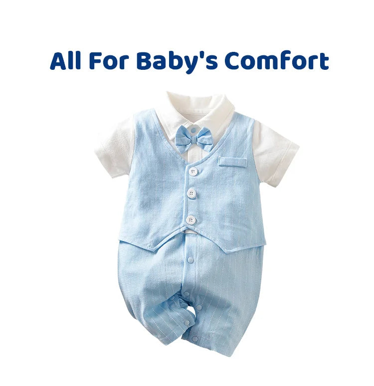 Cotton Baby Bodysuit Summer Short Sleeved Unisex