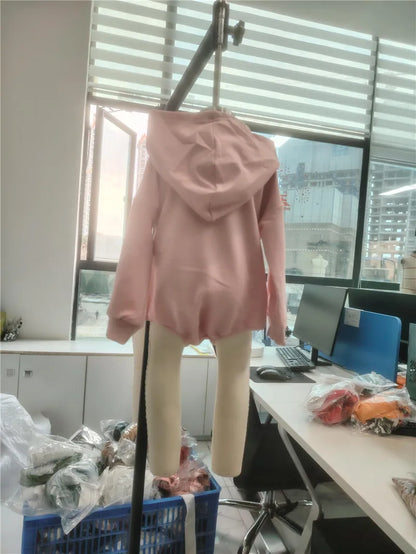 Baby Hooded Romper Long Sleeve Solid Color Bodysuit