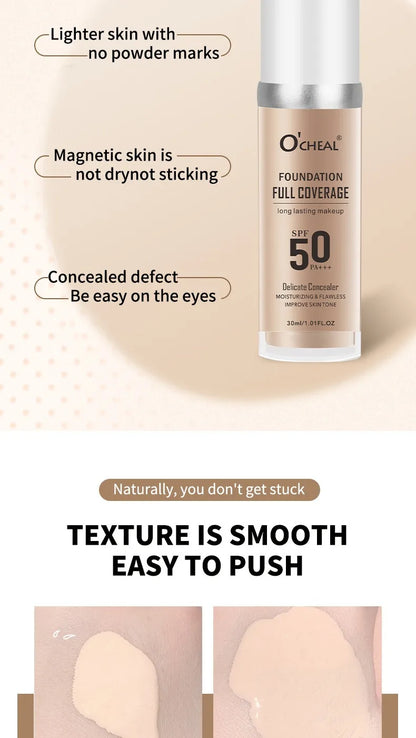 Color Changing Foundation Concealer Long Lasting Moisturizing