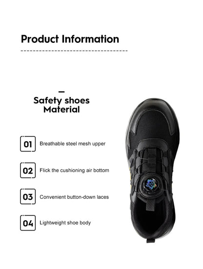 Men's Steel Toe Safety Shoes with Air Cushion