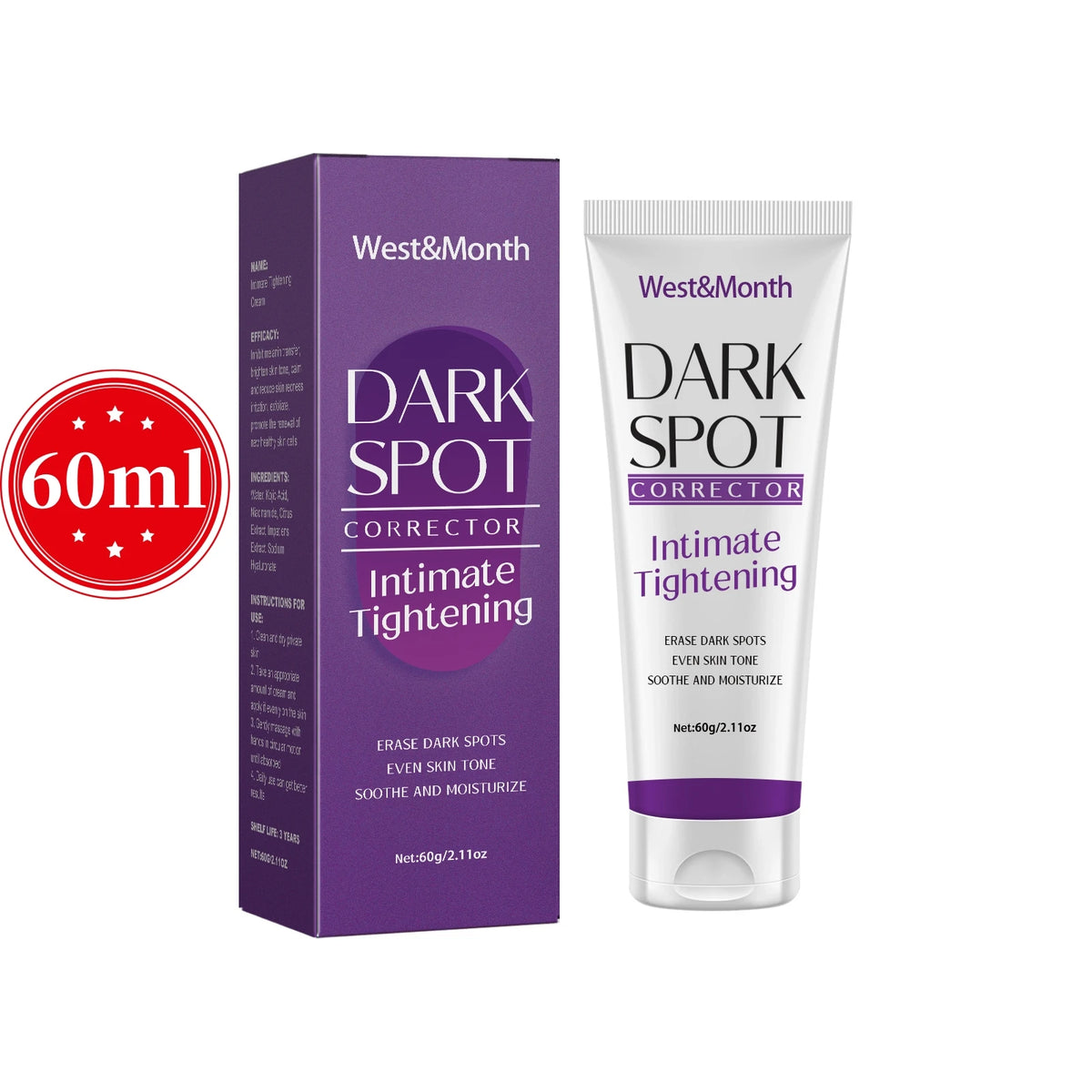 Body Whitening Cream for Private Parts and Underarms