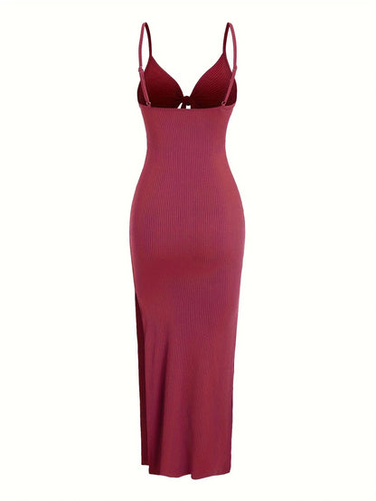Knit Backless Sleeveless Dress for Women
