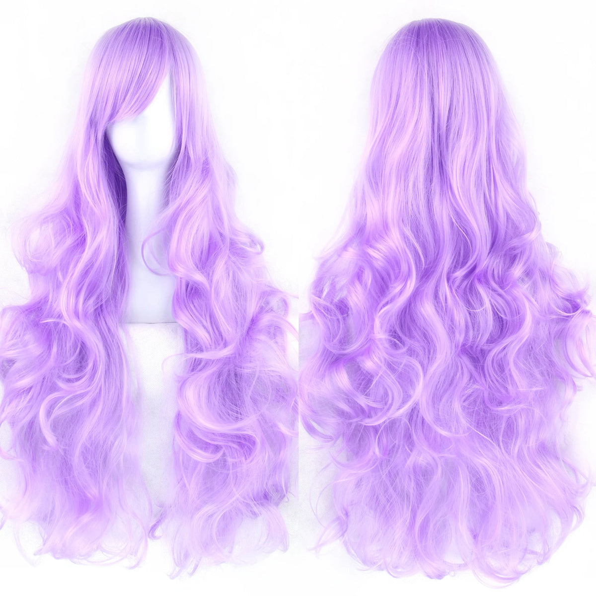 Soowee Curly Long Green Synthetic Hair Wig for Women