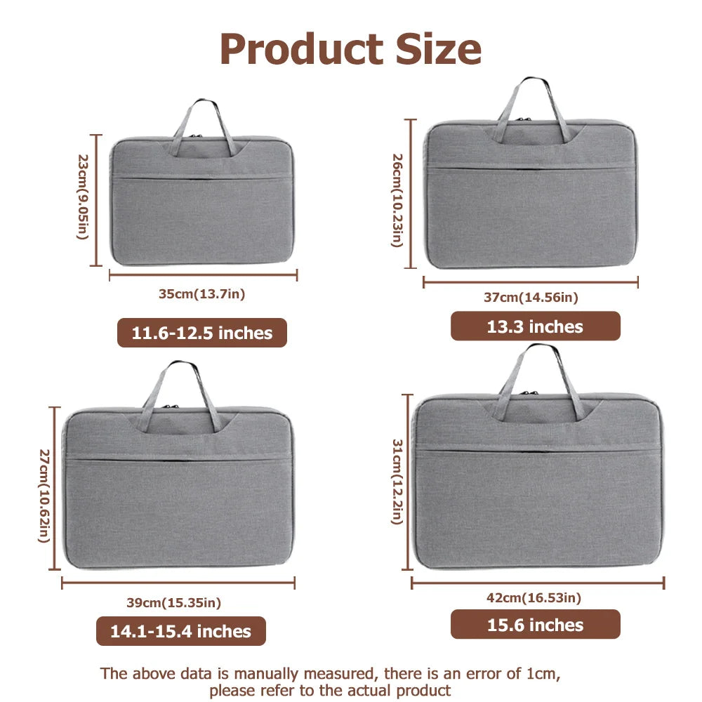 Suede Laptop Bag for 13.3 to 15.6 Inch Devices