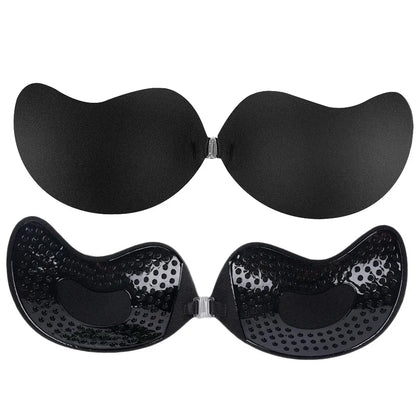Invisible Push Up Bra Self-Adhesive Silicone Black Skin
