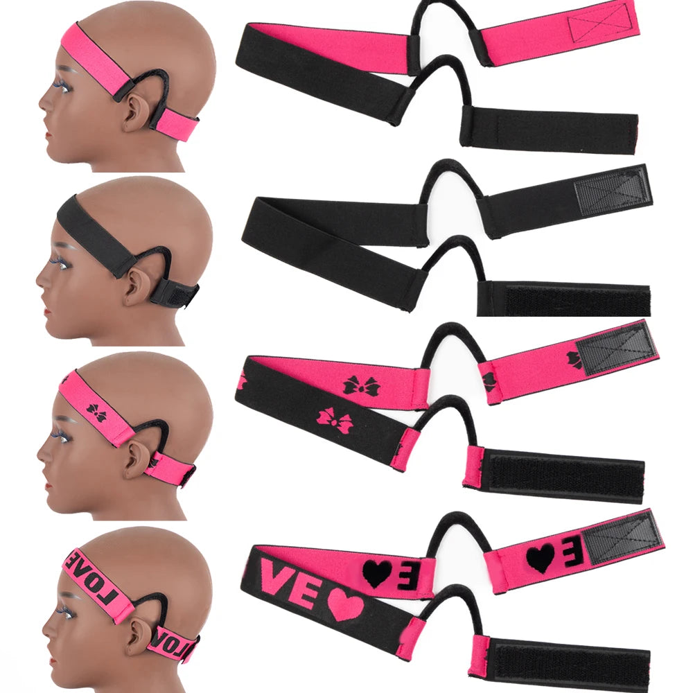 Lace Melt Wig Band with Ear Hanger Black Edge