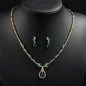 ZAKOL Brilliant Zirconia Leaf Jewelry Set for Women