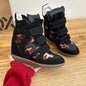 Women's Genuine Leather Ankle Boots with Hidden Heel