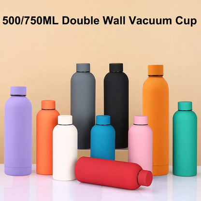500/750ML Stainless Steel Thermos Cup for Outdoor Use