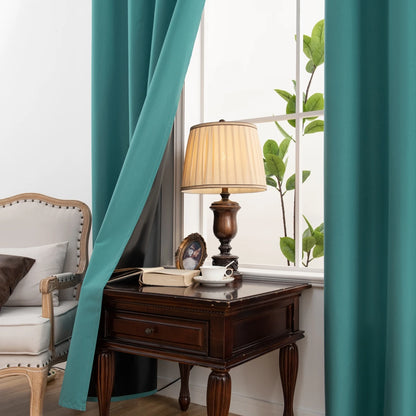 Modern Blackout Curtains - 100% Polyester, UV Protection