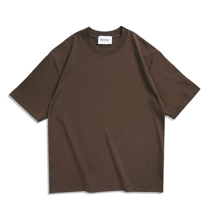 Brown Oversized Summer T-Shirt for Women