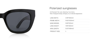 ZENOTTIC Square Polarized Sunglasses for Women UV400