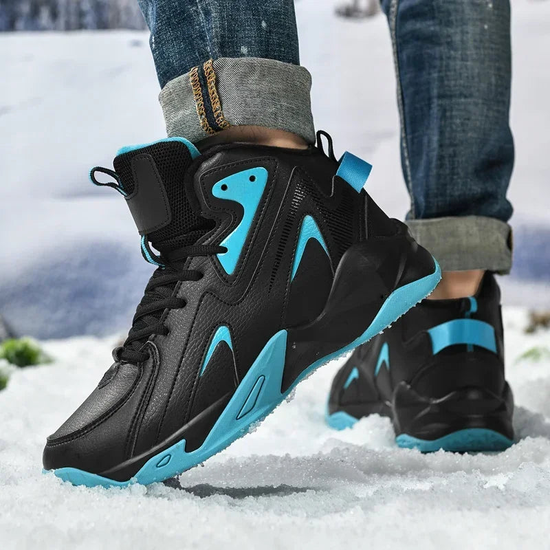 Men's Breathable Casual Sneakers with Lace-Up Closure