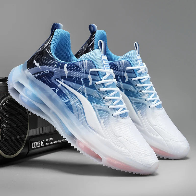 Men's Basketball Shoes with Air Cushioning and Breathable Mesh