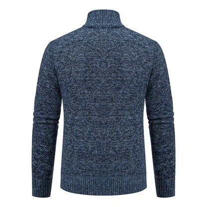 Men's Fleece Zipper Cardigan Casual Sports Coat