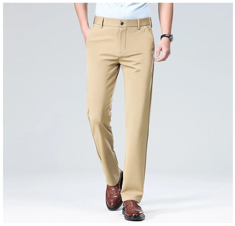 Men's Summer Casual Suit Pants Plus Size 28-42