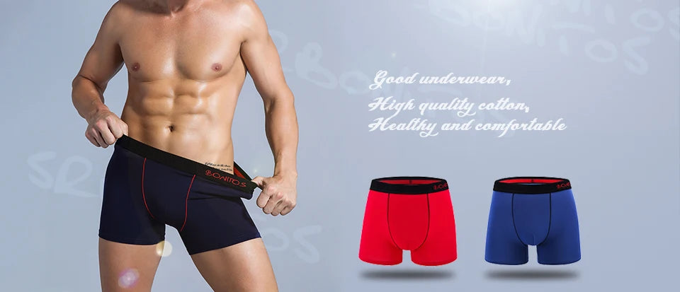 Men's Cotton Boxer Shorts Underwear Set of 5