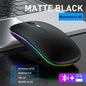 LED Wireless Mouse USB Rechargeable Bluetooth RGB