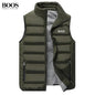 Men's Warm Embroidery Vest for Autumn and Winter